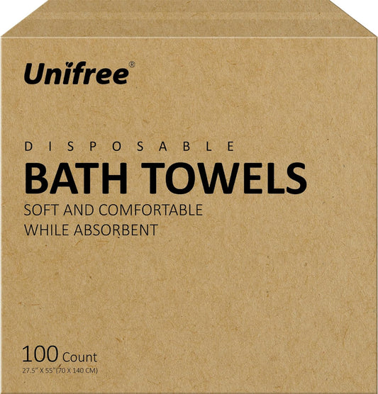 Disposable Bath Towels Bulk Savings Pack丨100 Towels for Maximum Value